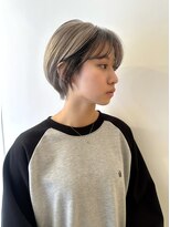 ベンジー 学芸大学店(benji)&nbsp;ハイトーン/インナー/ブリーチ/丸みショート/ショートボブ