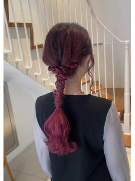 ヘアカロン 熊本下通店(Hair CALON) ヘアセット前髪カットトリートメントダブルカラーインナーカラー