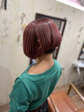 ラピッツヘアデザイン(la Pitt's hair design) コーラルピンクカラー