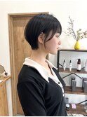 丸み×ショートマッシュ