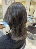 透け感ダークアッシュ