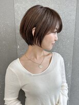 ロンドエニカ 大宮(Lond enika)&nbsp;切りっぱなしボブエアリーロング美髪ピンクブラウン[大宮]