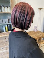 アテナ 六本松店(ATENA) ワンレンbob アンブレラカラー ピンクバイオレット 六本松