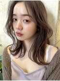 ザクザクレイヤーカット巻き方簡単ミディアムロング韓国渋谷