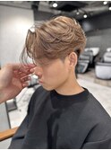 NEXTNEO石井/メンズベージュブリーチカラーセンターパート