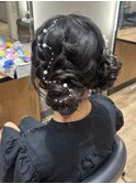 TOKIO 編み込みツインお団子 ヘアセット