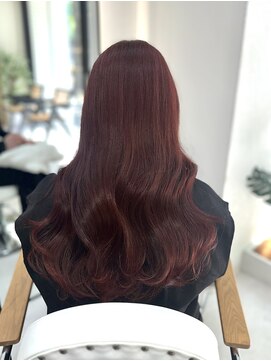 ジーナ 博多筑紫口(Zina) 【KANA】韓国巻×ワインレッド