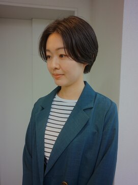 カサネ(casane) 前髪パーマ×ハンサムショート