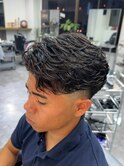 ショート　フェザーパーマ