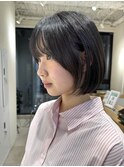 髪質改善＊黒髪くびれヘアボブ＊美髪【Zina天神】