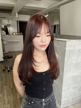 ハイル(KHAIR) レイヤーカット/レッドカラー♪/梅田美容室/金城二千夏