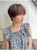前髪長め大人小顔ショート30代40代50代 藤沢