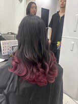 アライブ ハラジュク(ALIVE harajuku)&nbsp;【ALIVE 夕貴】レッドグラデーションカラー