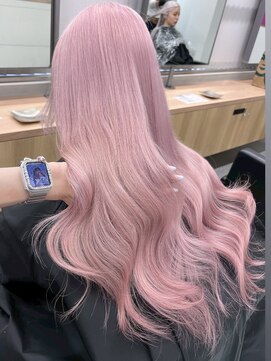 ベレーザ 渋谷神南(Beleza) 16263ブリーチ＆ダブルカラー渋谷モーヴピンクパールベージュ