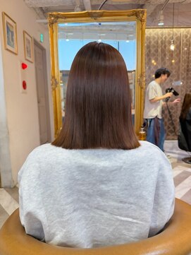 ロンドアベニール 北千住(Lond avenir) 暗めカラー/ボブ顔周り/前髪/レイヤー/髪質改善/縮毛矯正/北千住