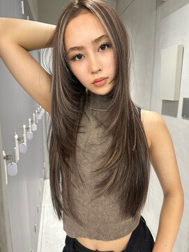 ヨロ 小岩(YOLO) ハイライトレイヤーカットダブルカラーイルミナカラー縮毛矯正