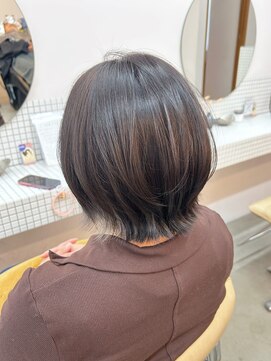 エルム 府中(yelm) ミニボブレイヤー韓国ボブレイヤーブリーチデザインカラー