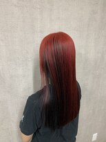 トリコ(ToricO)&nbsp;アクリルレッド　ワインレッド　ダブルカラー　アンブレラカラー