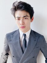 ケーツー エソラ池袋店(K-two)&nbsp;メンズカット*ビジネスマン*黒髪*アップバング*30代40代50代