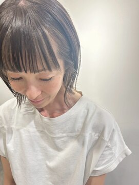 アビント バイ レシッド 武蔵小杉(abinto by rcid) 顔まわりインナーカラー白髪ぼかしデザイン