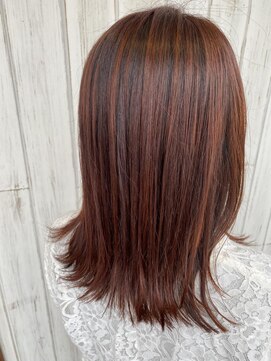 キートス ヘアーデザインプラス(kiitos hair design +) オレンジカラー