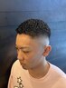 メンズカット＋濡れパン＋シェービング(ヒゲ・眉毛・耳毛) ￥9,900【90分】