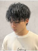 カット＋骨格補正ツーブロックパーマ