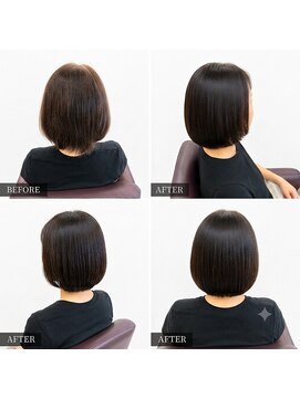 キセイ イオン多賀城店(KISEI) ショートボブ「縮毛矯正」「オイルストレート」