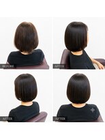 キセイ イオン多賀城店(KISEI) ショートボブ「縮毛矯正」「オイルストレート」