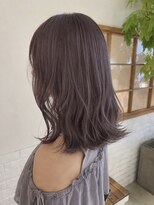 リリィ ヘアデザイン(LiLy hair design)&nbsp;【高畠】ダブルカラー ブリーチ ラベンダーグレージュ