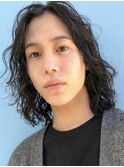 【山庄司 祐希】メンズロング×ウェーブ スパイラルパーマ表参道