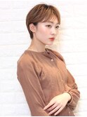 ショートスタイル/ブラウン/抜け感/20代30代40代50代