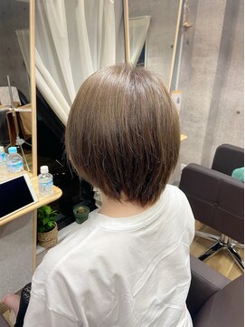 エルド(eld) ショートボブ×フォギーベージュ　40 50代おすすめ＊