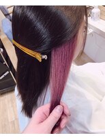 ヘアー リゾート グロウ(hair resort GROW)&nbsp;GROW緑橋☆インナーカラー☆チェリーピンク