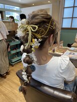 ヘアーアンドスパ フラップス(FLAPS) 縄編み下ろスタイル