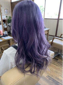 グロウ ヘアー(GLOW HAIR)の写真/荒尾唯一のDrカラー☆ダメージが気にならない理想のカラーで繰り返すほど美髪に導きます♪