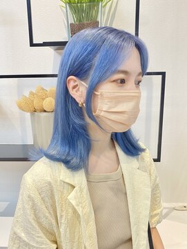 エイトヘアー(8 HAIR) 水色カラー☆