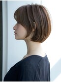 前髪ありショートボブ20代30代40代【AIN.表参道】川原大地