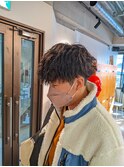 vマッシュ×波巻きスパイラルパーマ