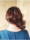 サイドバックダウンヘアアレンジ