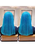 ★オーシャンブルー×外国人風カラー星野