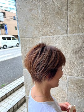 ロク 白楽(rocu) 前髪/マチルダボブ/ピンクベージュインナー/グレージュ[白楽駅]