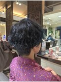 池袋 ハンサムショート 波巻きパーマ