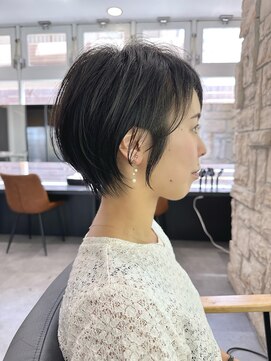 ビューエヒメ(VIEW EHIME) 大人ラフウェーブ20代30代40代ボブブラウンスウィングショート