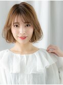 ハイライトカラー髪質改善ゆるふわくびれボブl古河20代30代40代