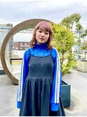 ルーツピンクカラーなデザインミディアム