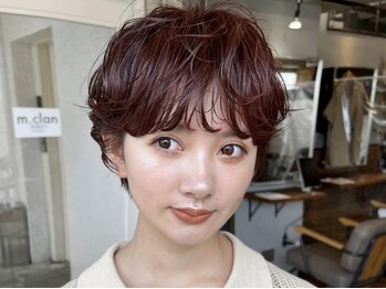 エムクランメイクス 原宿 表参道(m.clan MAKE'S)の写真/ボブもショートも癖を活かしたパーマで簡単おしゃれに*あなたに似合うStyleをご提案*[原宿/原宿駅/学割U24]