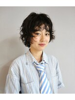 ワンインチ(1 inch)&nbsp;ボブ/パーマ/黒髪