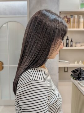 ポジ(poji) 髪質改善カラー　艶カラー　ブラウンカラー　ミディアム