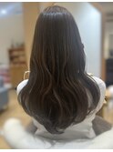 10代20代30代40代韓国ヘアロングレイヤーショコラブラウンKA-31